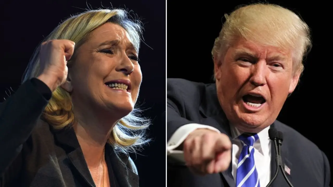 Le Pen y Trump.