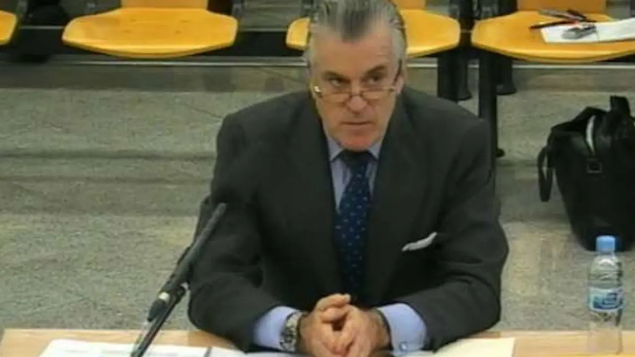 Luis Bárcenas en la sala de la Audiencia Nacional. / Youtube