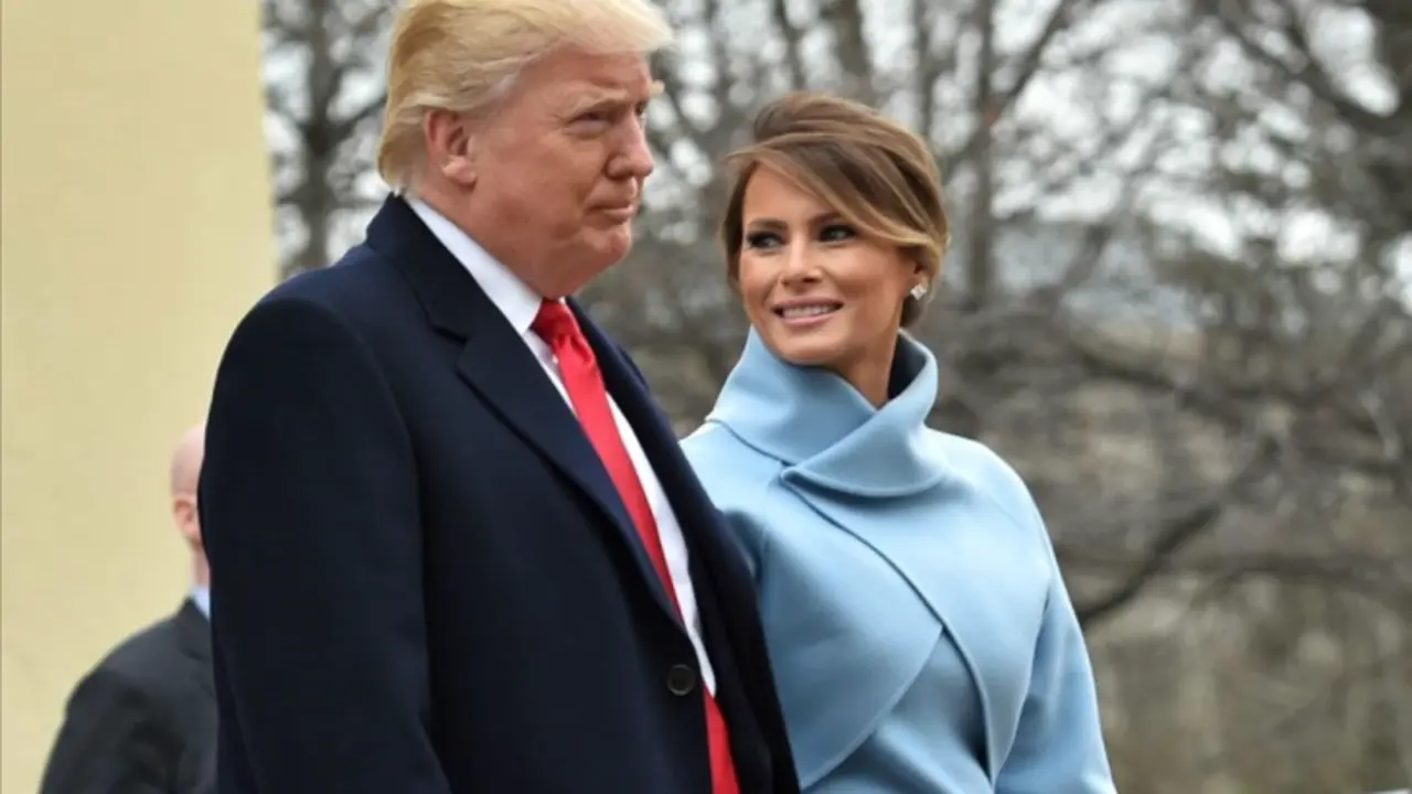 Melania Trump y Donald Trump en la toma de posesi&oacute;n. / Twitter