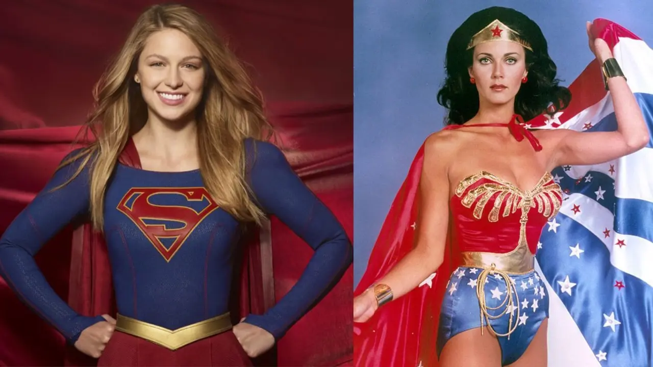 Supergirl y Wonder Woman tambi&eacute;n marcharon contra Trump. / Twitter