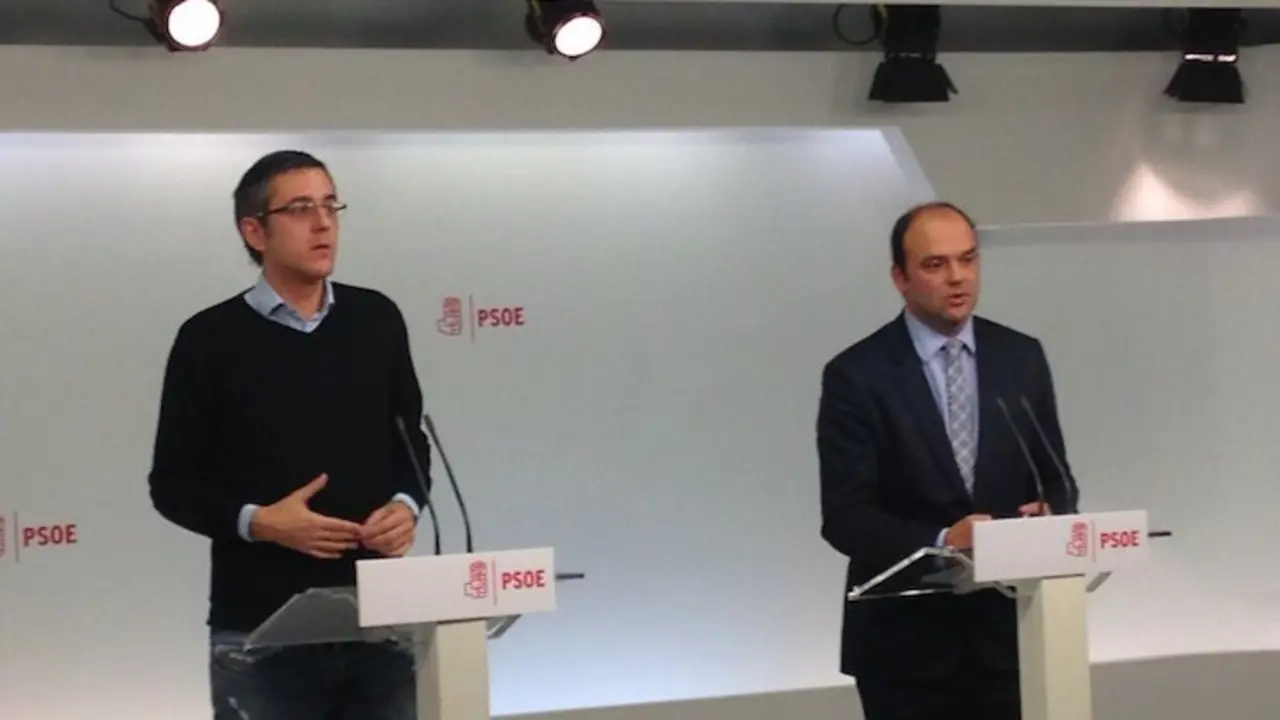 Eduardo Madina (izq.) y José Carlos Diez (der.). / Twitter
