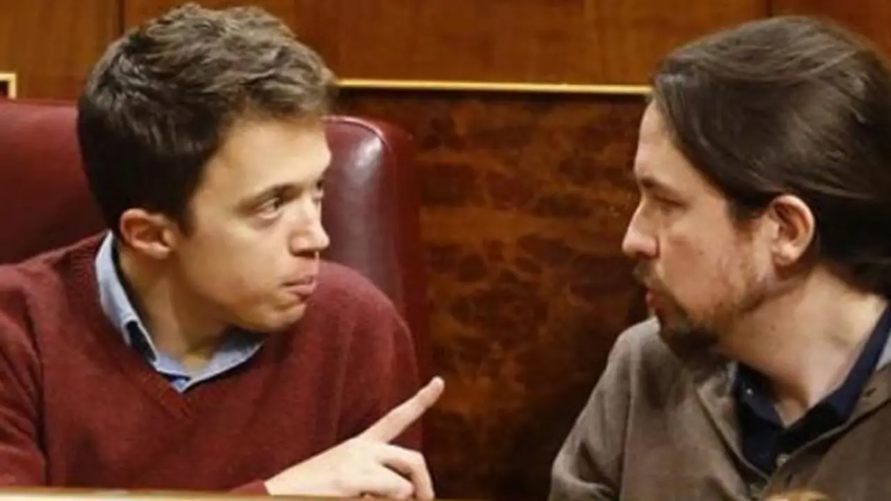 Íñigo Errejón y Pablo Iglesias, de Podemos. / RR SS