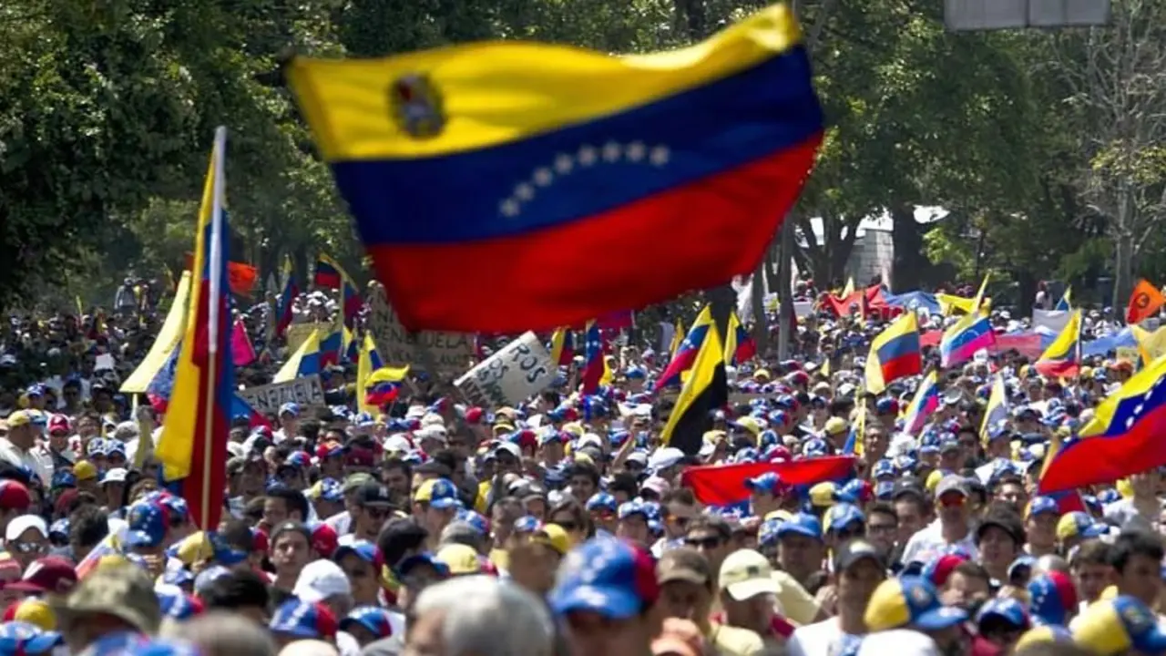 Manifestaci&oacute;n de protesta contra el Gobierno en Venezuela. / RR SS