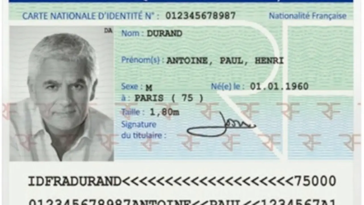 Pasaporte de Antoine Durand.