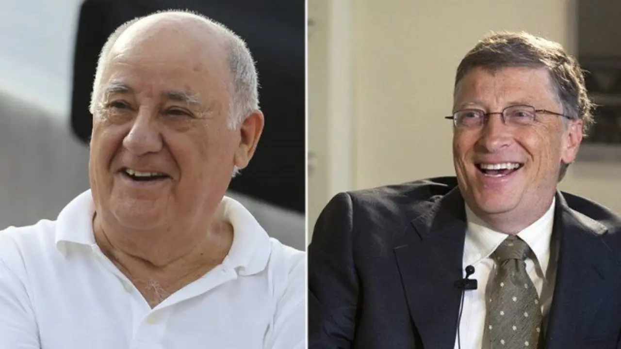 Amancio Ortega y Bill Gates, el n&uacute;mero cuatro y el uno de la lista de Forbes respectivamente. / RRSS