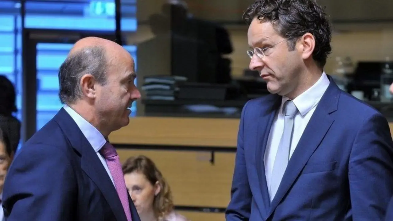 Luis De Guindos y Jeroen Dijsselbloem. / consilium.europa.eu