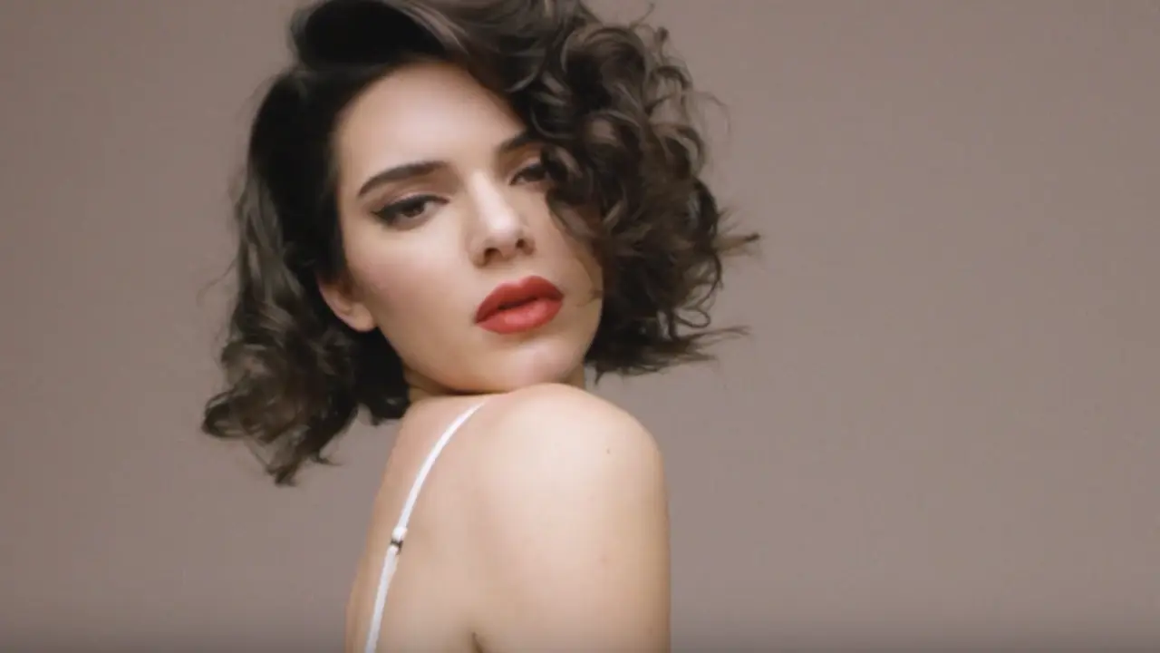 Kendall Jenner imitando a Marilyn Monroe. / Youtube