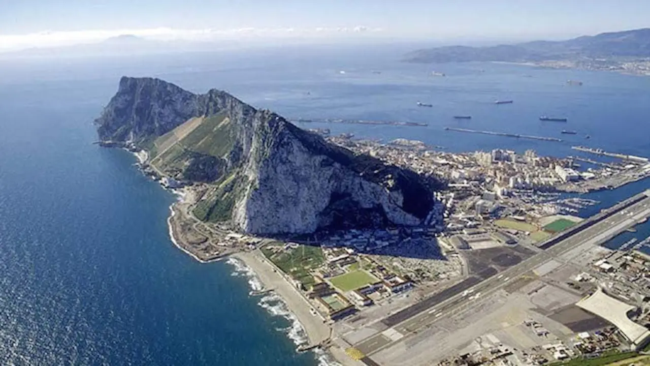 Imagen a&eacute;rea de Gibraltar. / Mundiario.