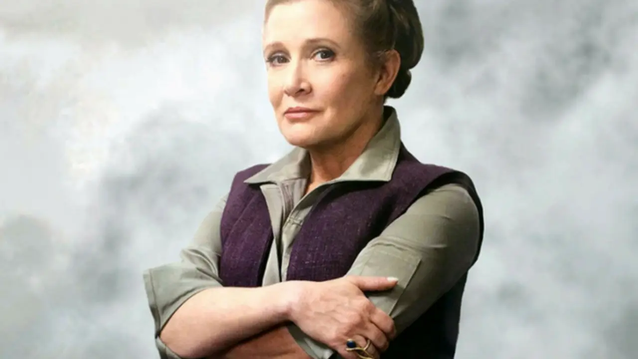 Carrie Fisher, actriz y guionista, como Leia Organa. Disney