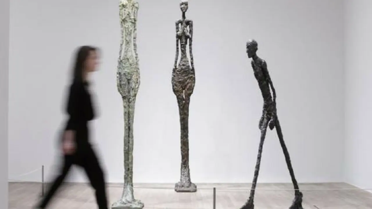 Esculturas de bronce de Giacometti. Efe.