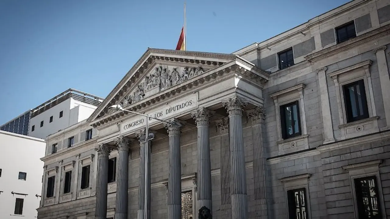 Fachada del Congreso de los Diputados.