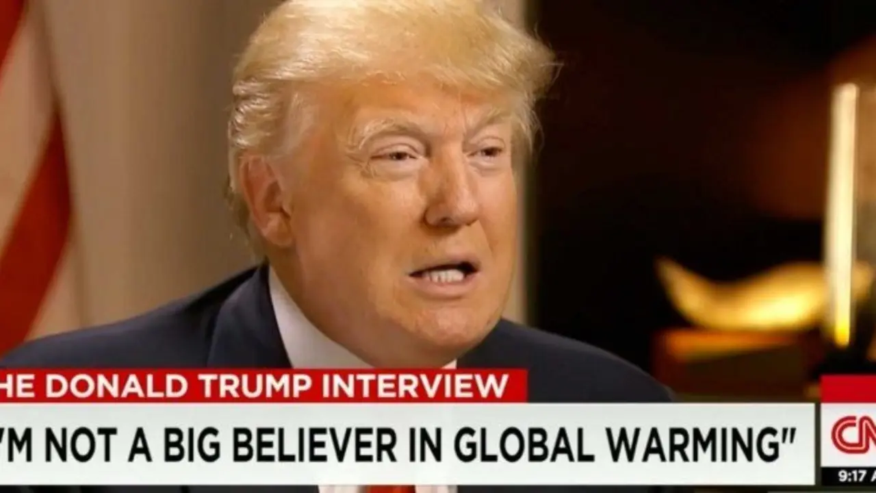 Donald Trump durante una entrevista con la cadena CNN. / RRSS