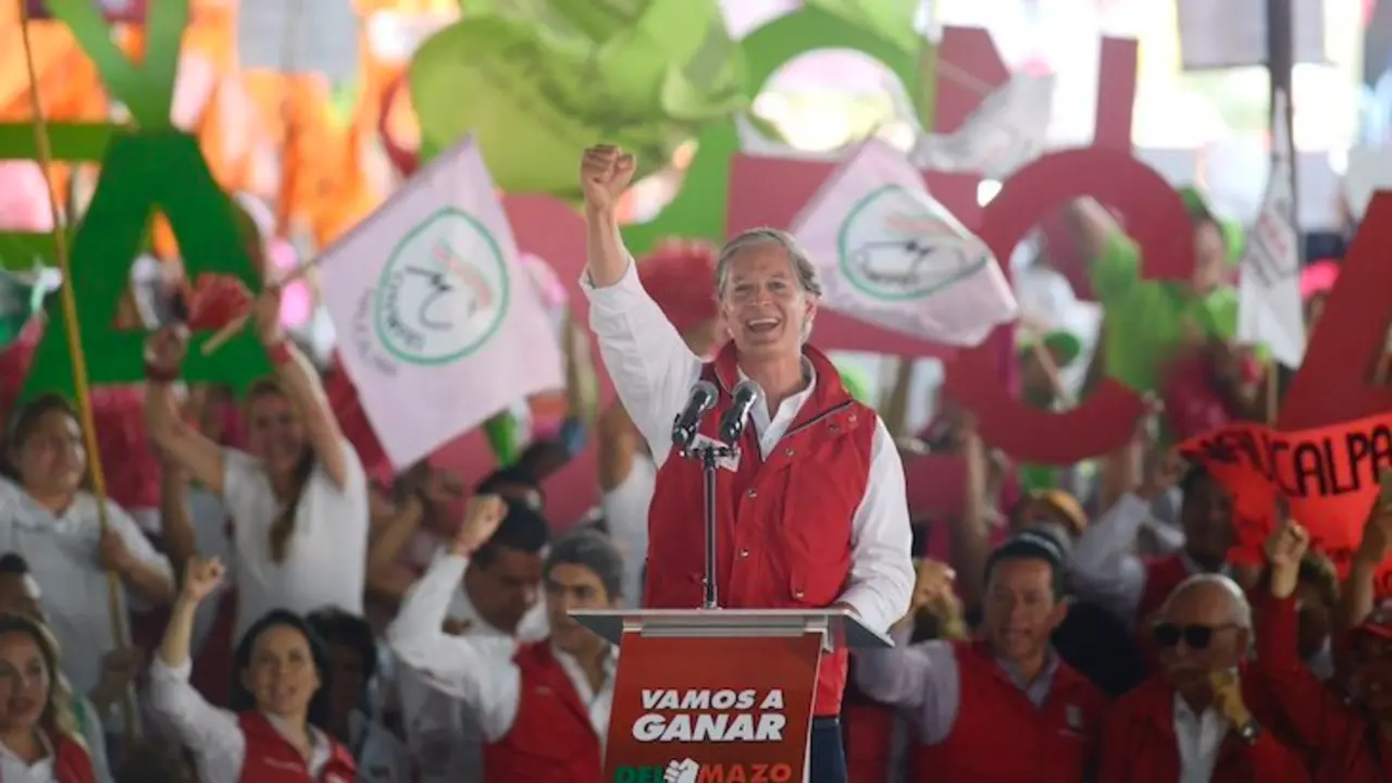 Alfredo del Mazo durante un acto de campaña. / Twitter