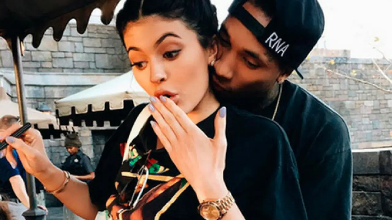 Kylie Jenner, empresaria, y Tyga, rapero. Instagram.