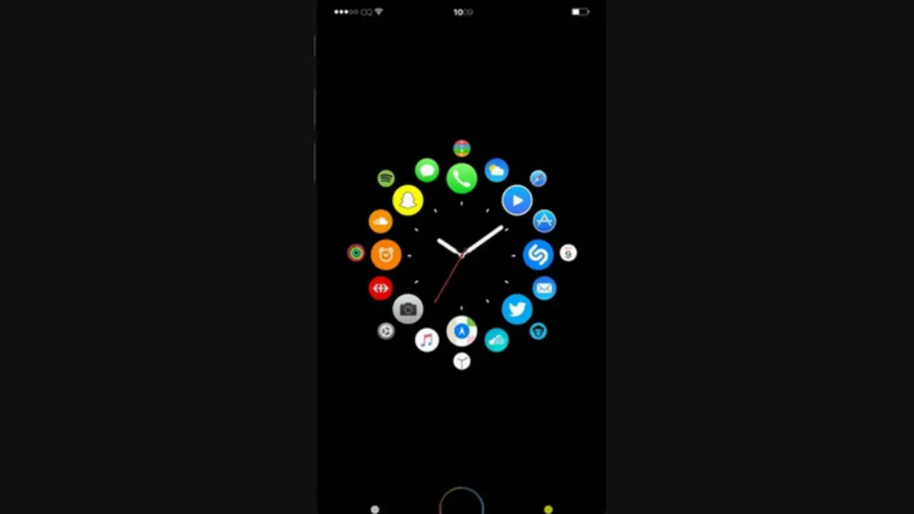 Centro de control actualizable del iOS 11. Apple.