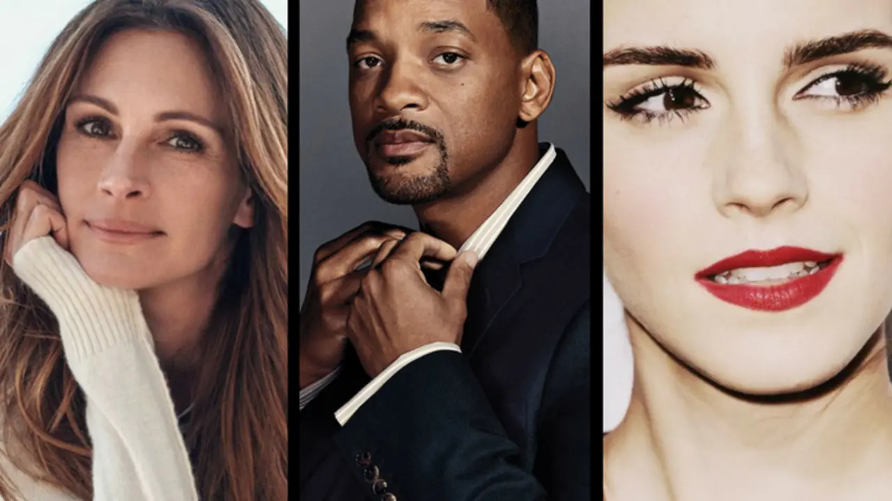 Julia Roberts, actriz, Will Smith, actor y Emma Watson, actriz. Style, THR y Pinterest.