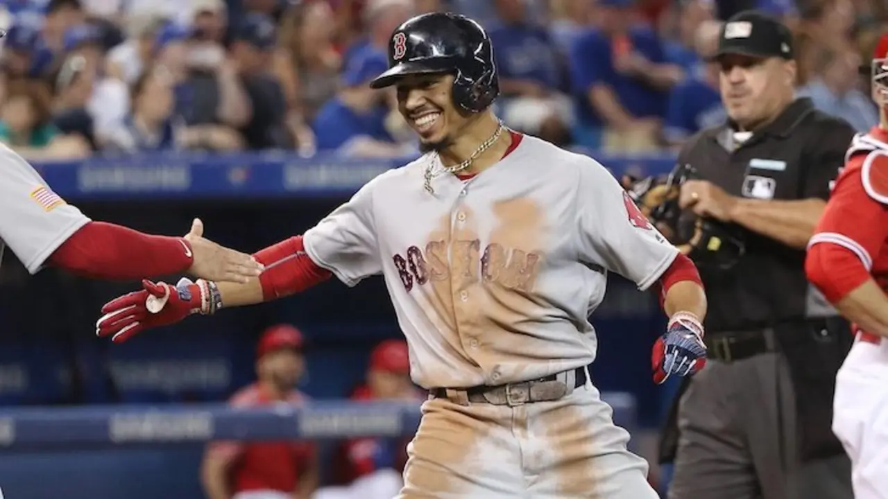 Mookie Betts, jugador de los Boston Red Sox.