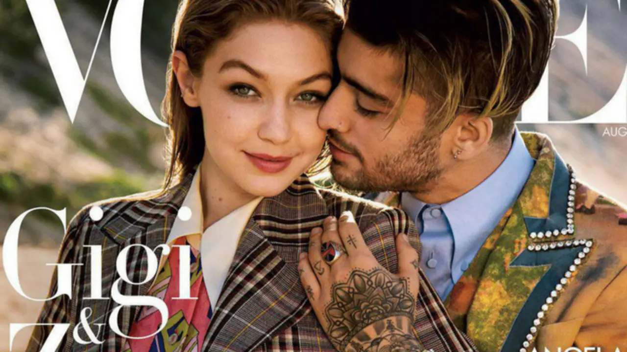 Gigi Hadid, modelo y Zayn Malick, cantante. Instagram.