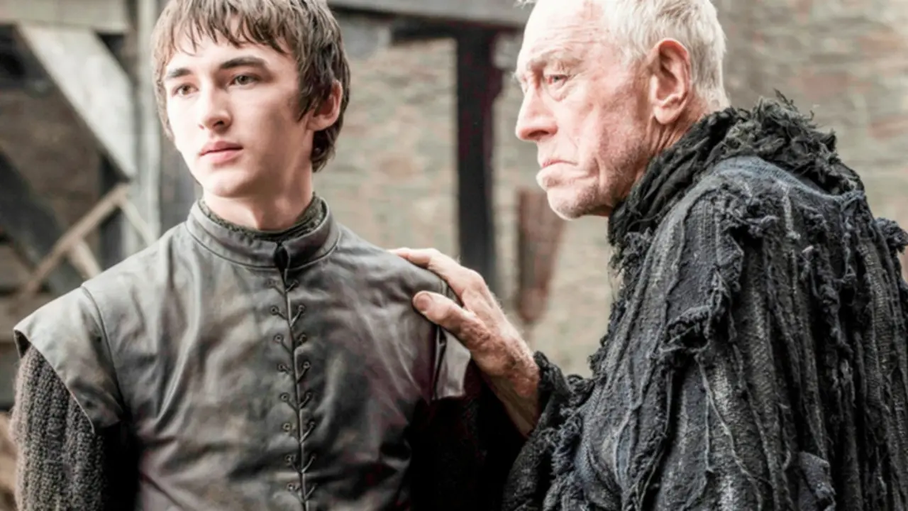 Bran y el anterior Cuervo de tres ojos. HBO.