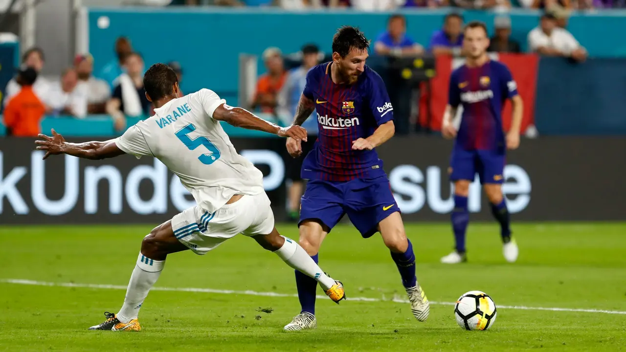 El Cl&aacute;sico en Miami. / @FCBarcelona_ES