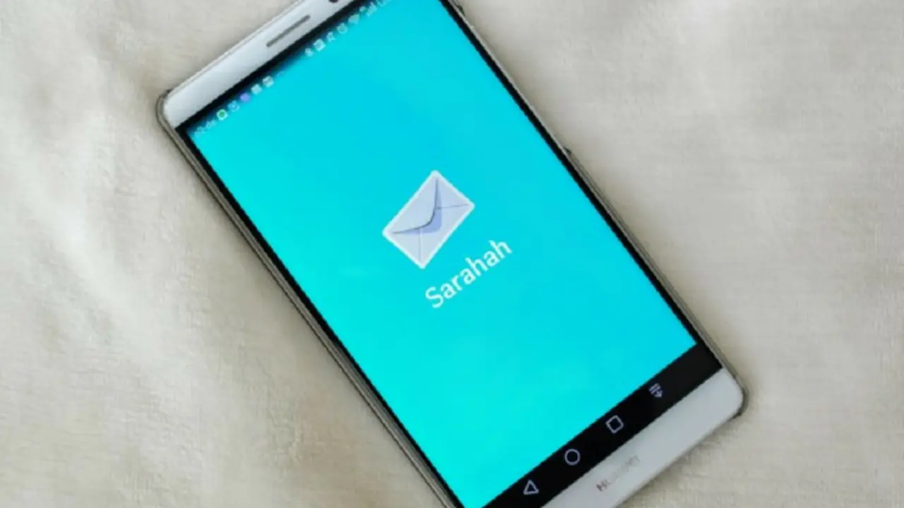 Sarahah, app. Sarahah.