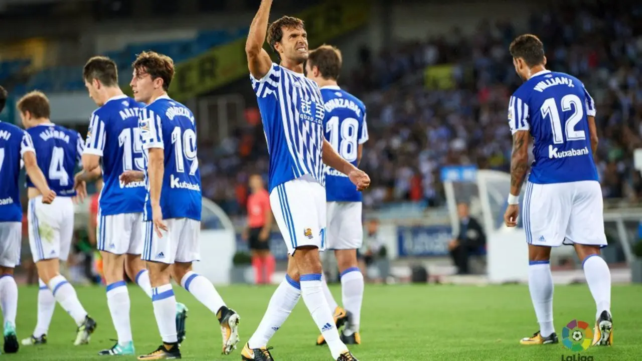 Jugadores de la Real Sociedad. / Twitter