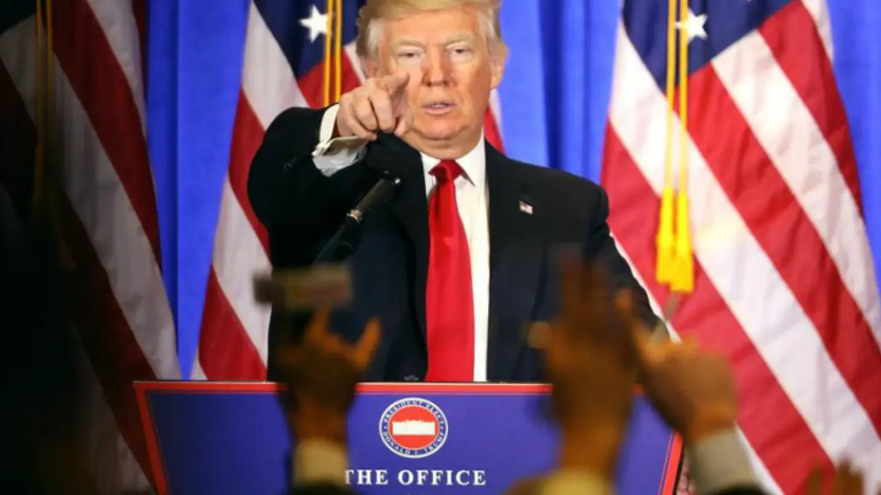 Donald Trump en rueda de prensa. / diepresse.com