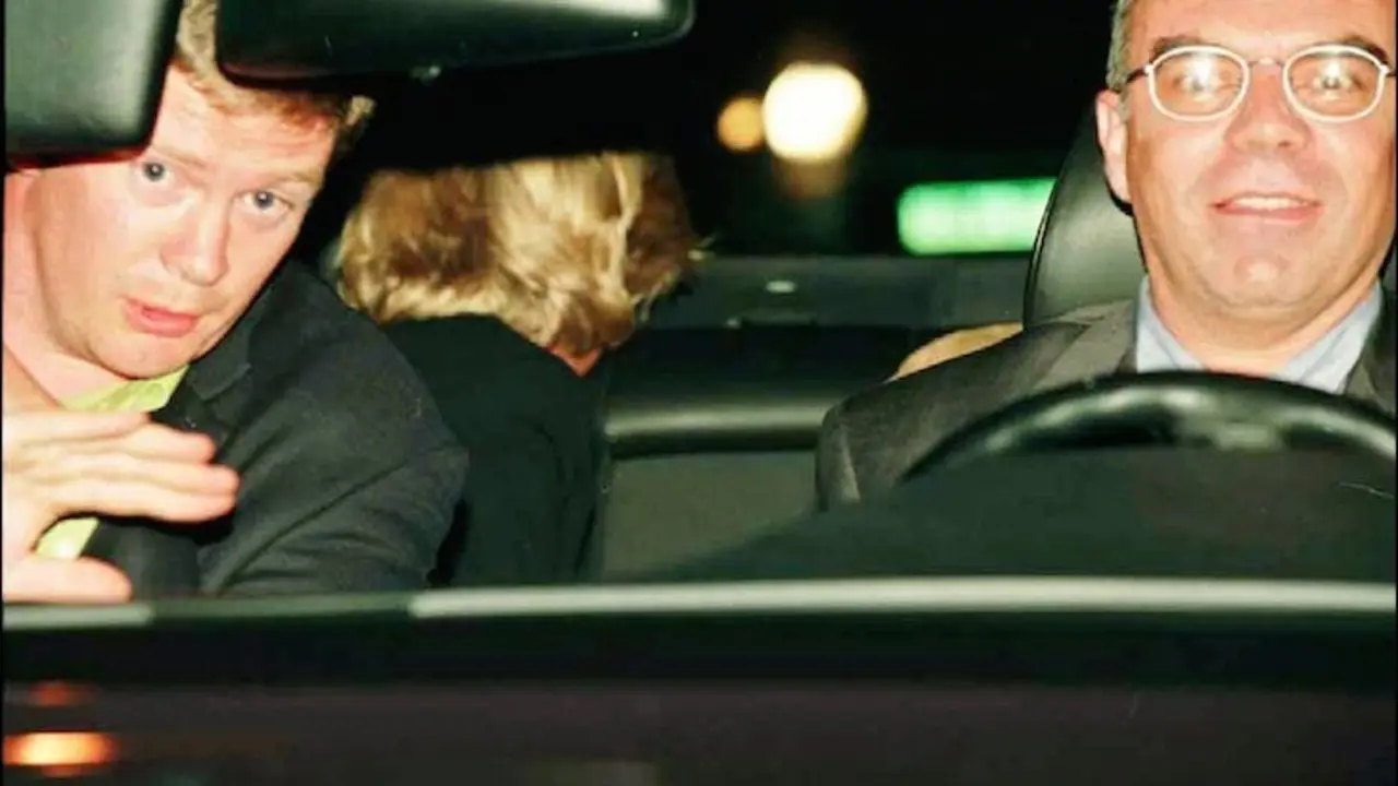 Henri Paul (der.), chofer del auto en que murió Lady Di. / Twitter,
