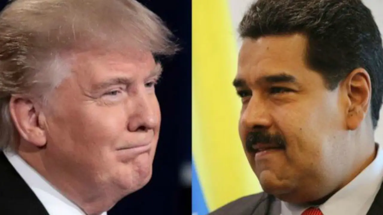 Donald Trump, presidente de Estados Unidos y Nicol&aacute;s Maduro, presidente de Venezuela. RR SS