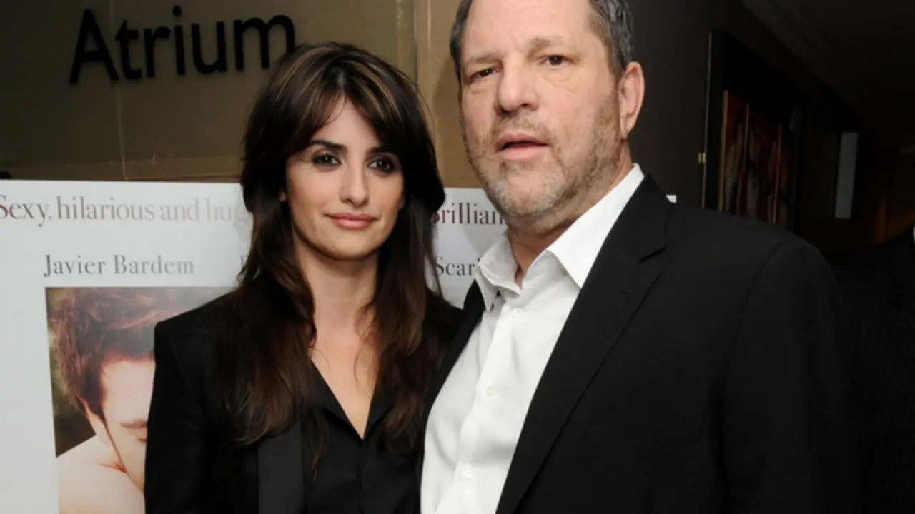 Pen&eacute;lope Cruz, actriz y Harvey Weinstein, productor. RR SS.