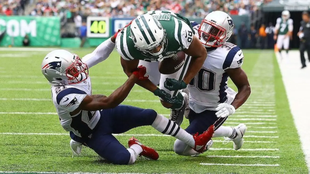 Los Patriots tomaron el primer lugar de su división tras vencer a los Jets. / Twitter.