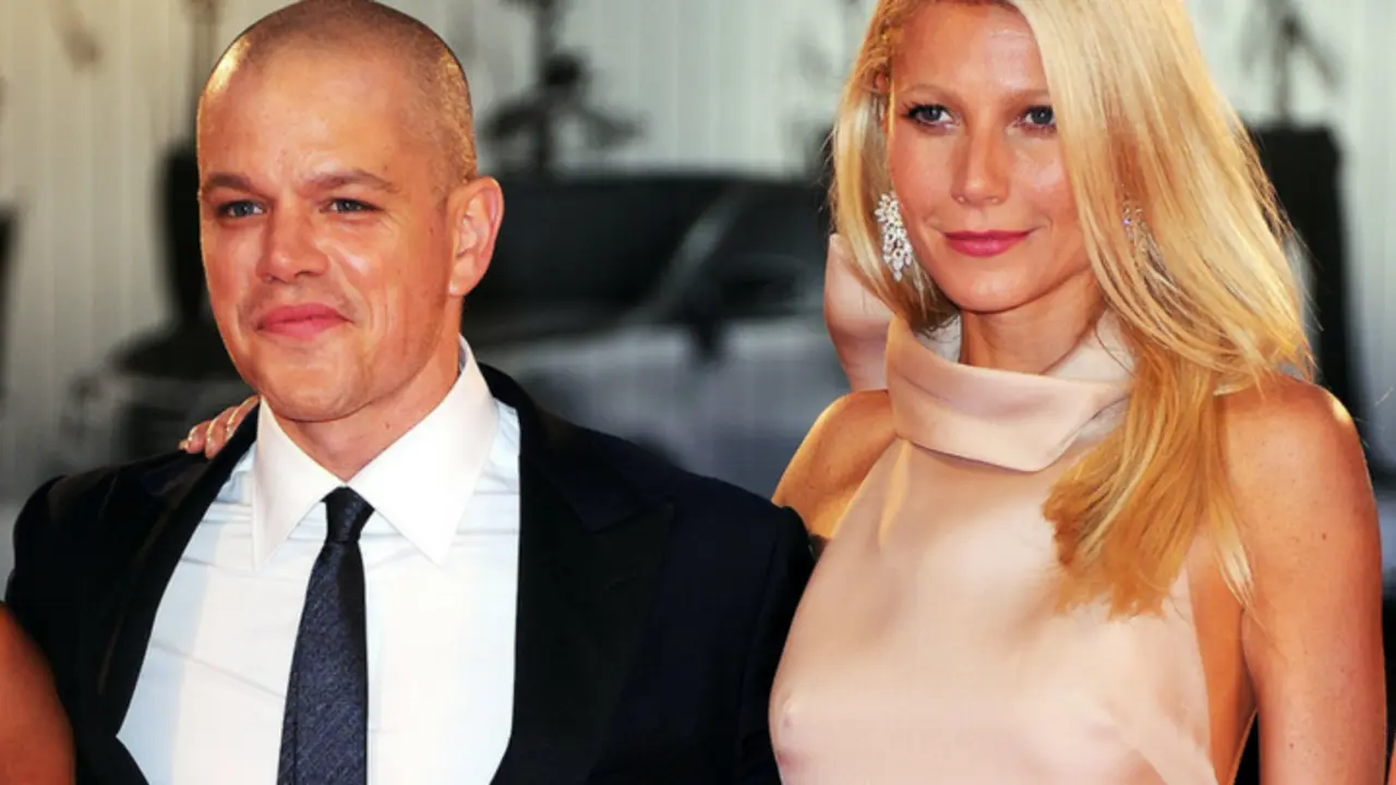 Matt Damon, actor, y Gwyneth Paltrow, actriz. Pinterest.