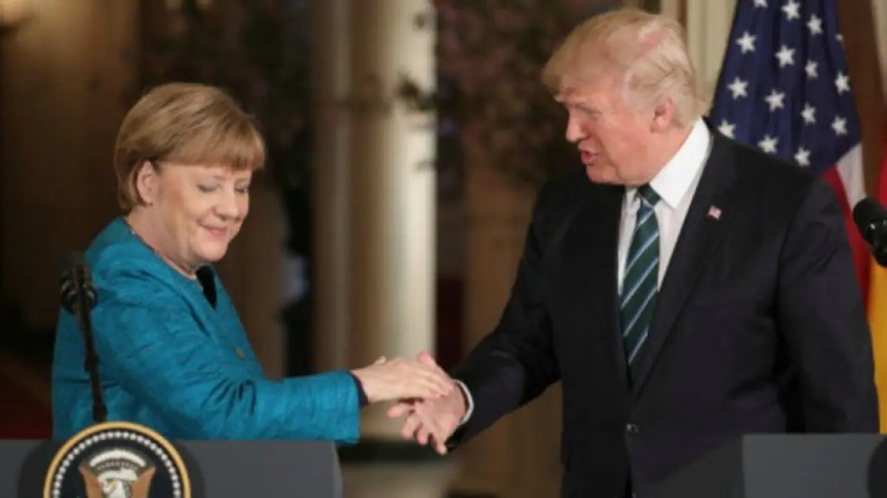 Angela Merkel, canciller alemana y Donald Trump, presidente de Estados Unidos. thejournal.ie