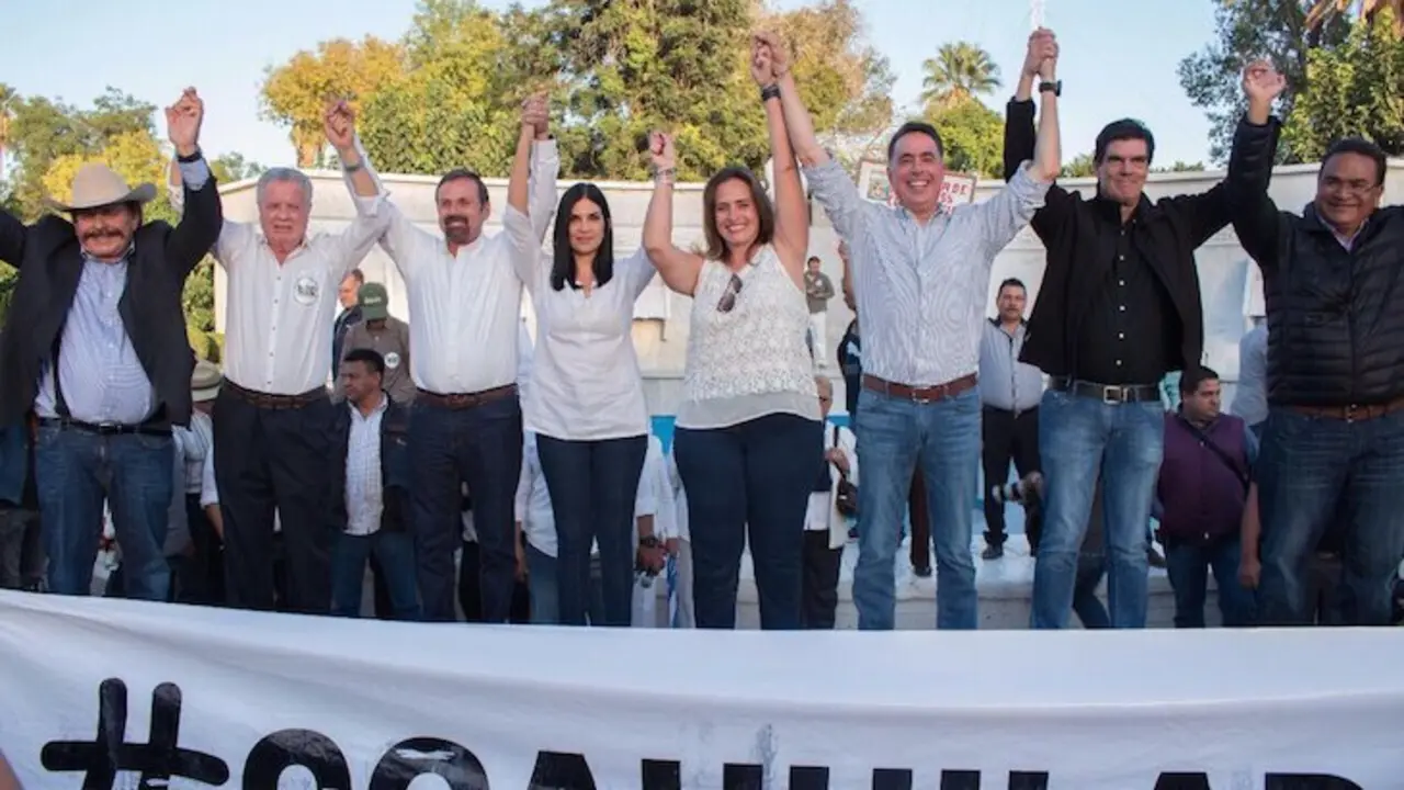Líderes del llamado Frente por la dignidad. / Twitter-PAN Coahuila