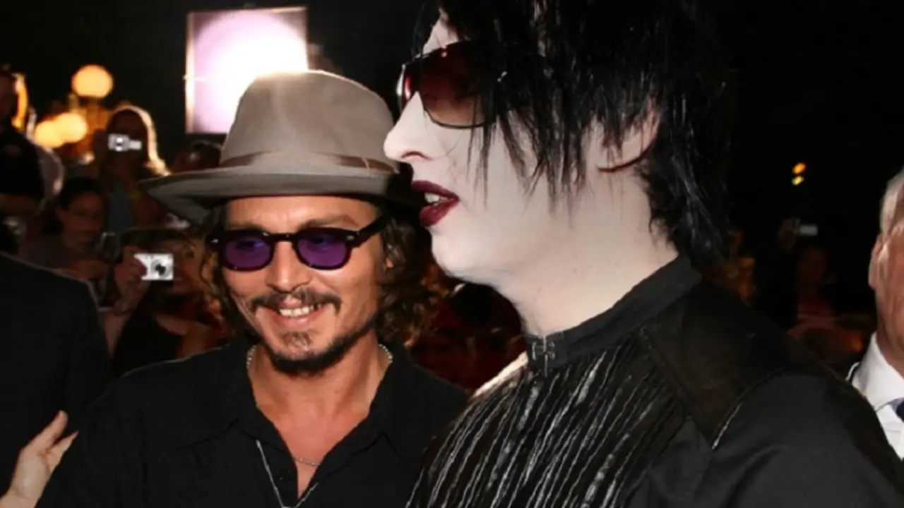 Johny Depp y Marilyn Manson.