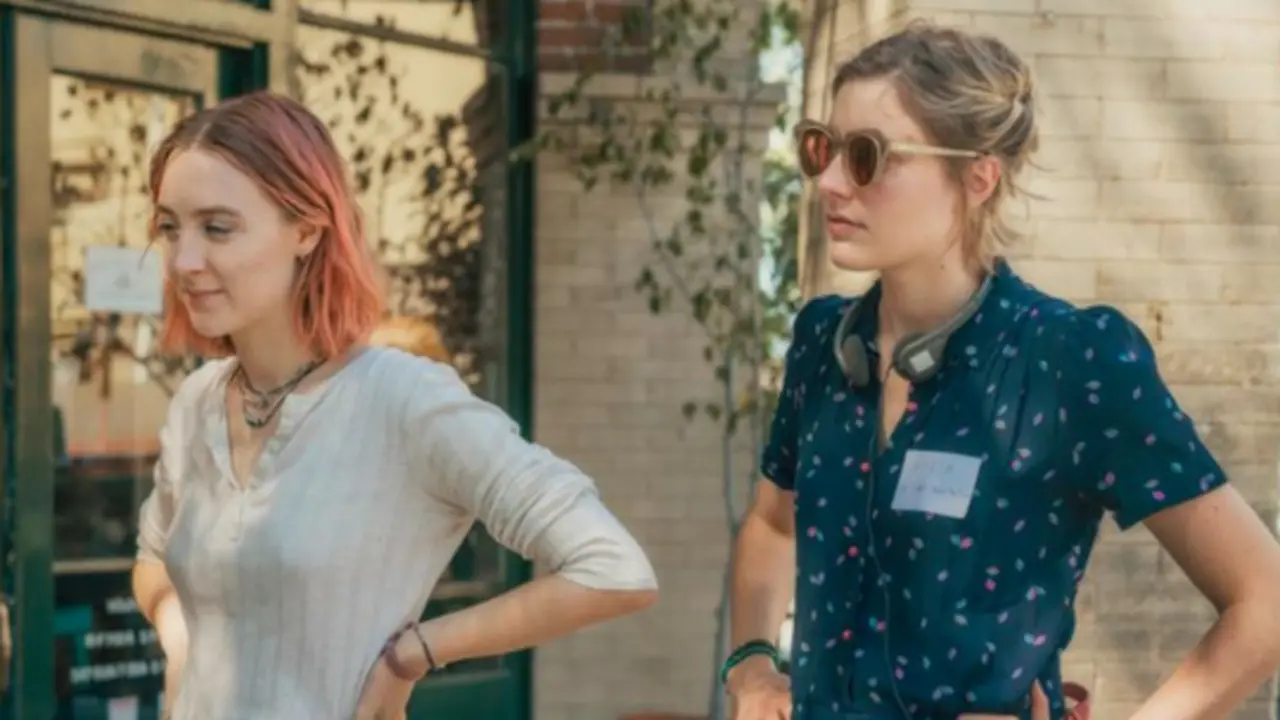 Saoirse Ronan, actriz, y Greta Gerwig, directora. RR SS.