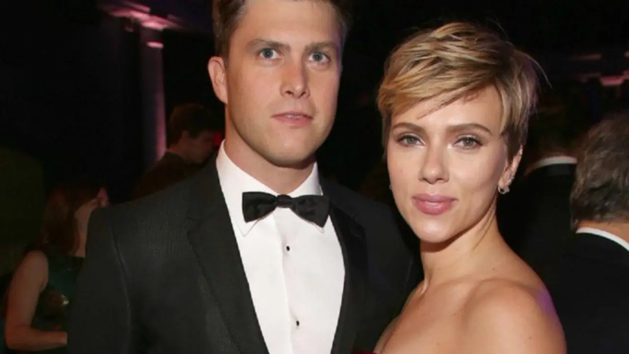 Colin Jost, comediante y Scarlett Johansson, actriz. Instagram
