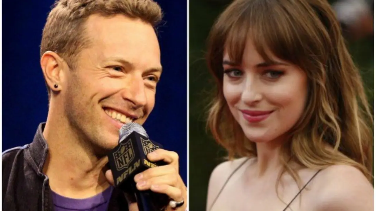 Chris Martin, cantante y Dakota Johnson, actriz. RR SS 