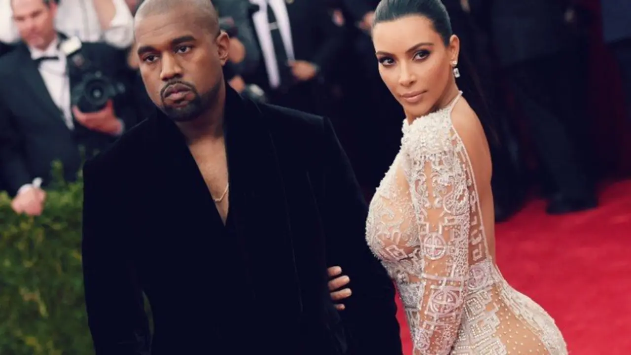 Kanye West, rapero y Kim Kardashian, empresaria. The Source