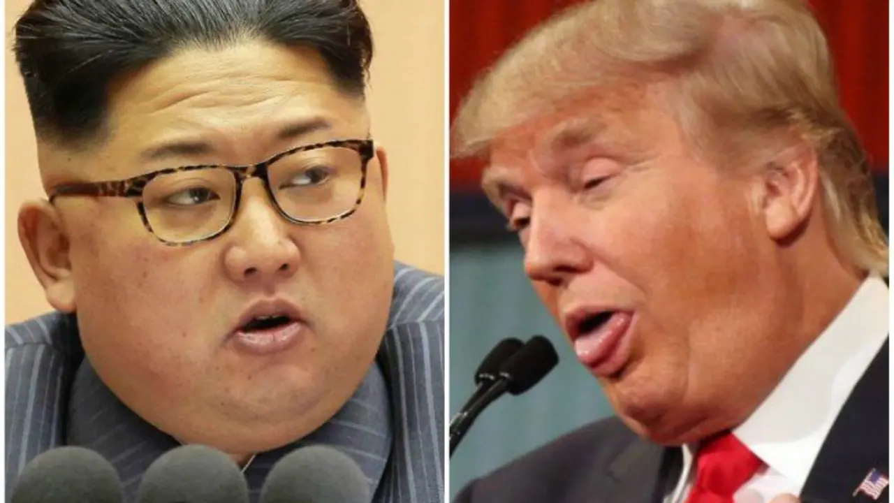 Kim Jong Un, l&iacute;der supremo de Corea del Norte y Donald Trump, presidente de Estados Unidos. RR SS