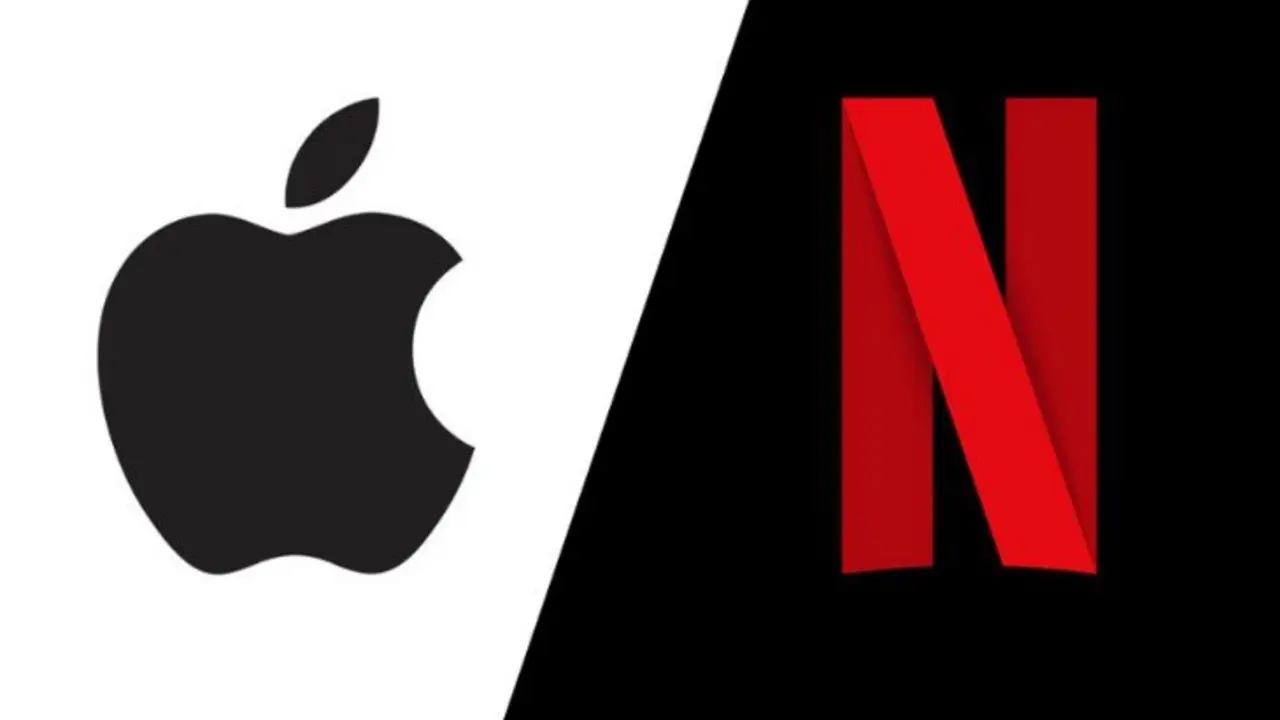 Logos de Apple y Netflix. Clipset 