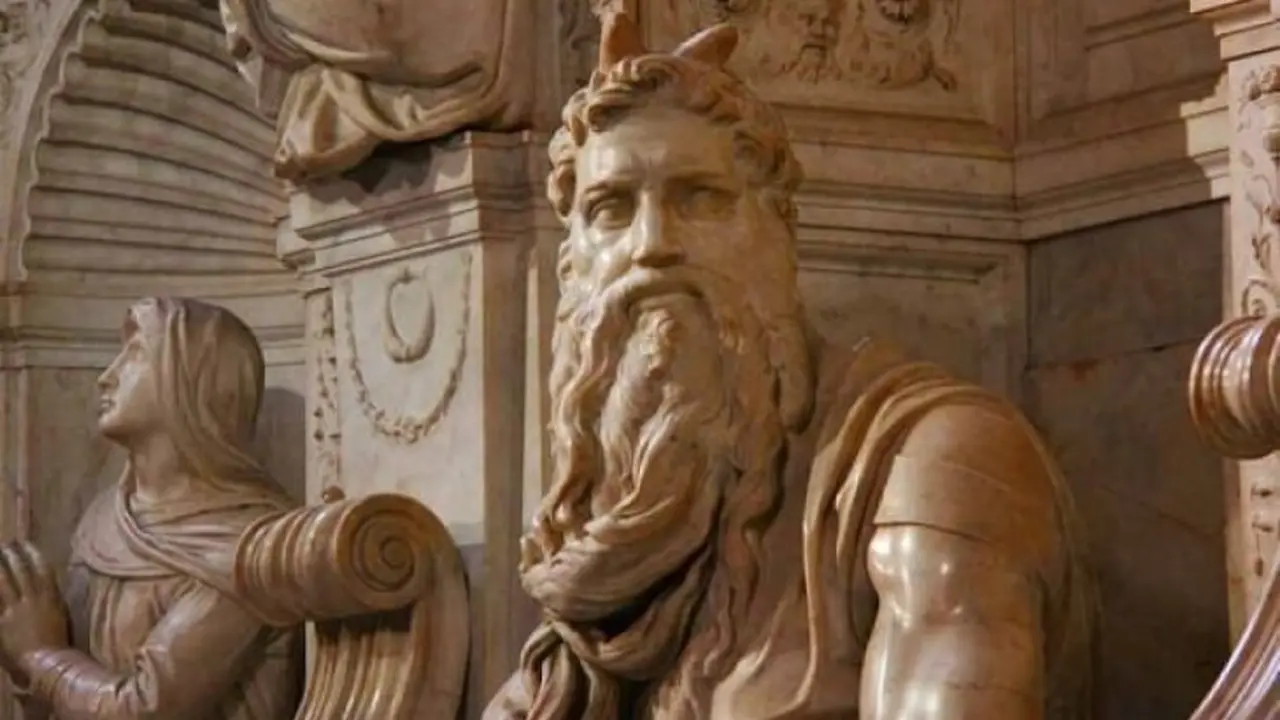 Detalle del Mois&eacute;s de Miguel &Aacute;ngel.