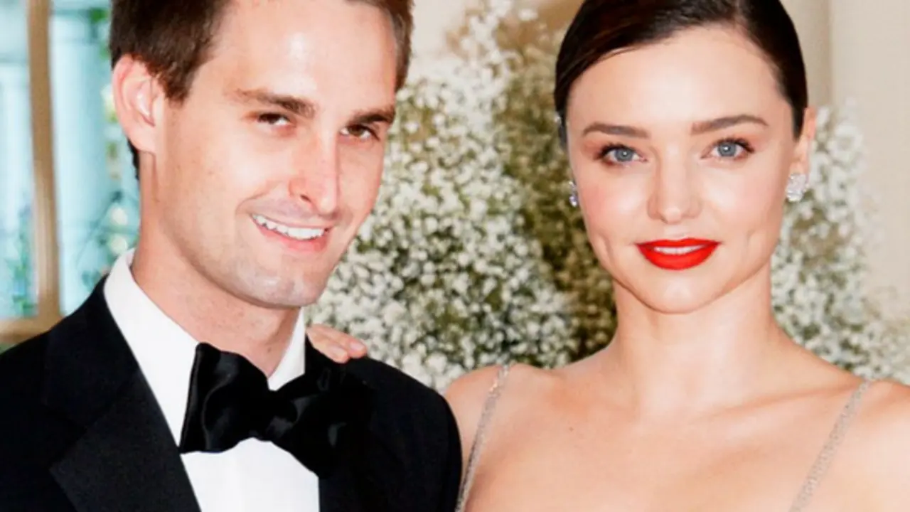 Evan Spiegel,  y Miranda Kerr, juntos tienen 3.440 millones de d&oacute;lares. Pinterest.