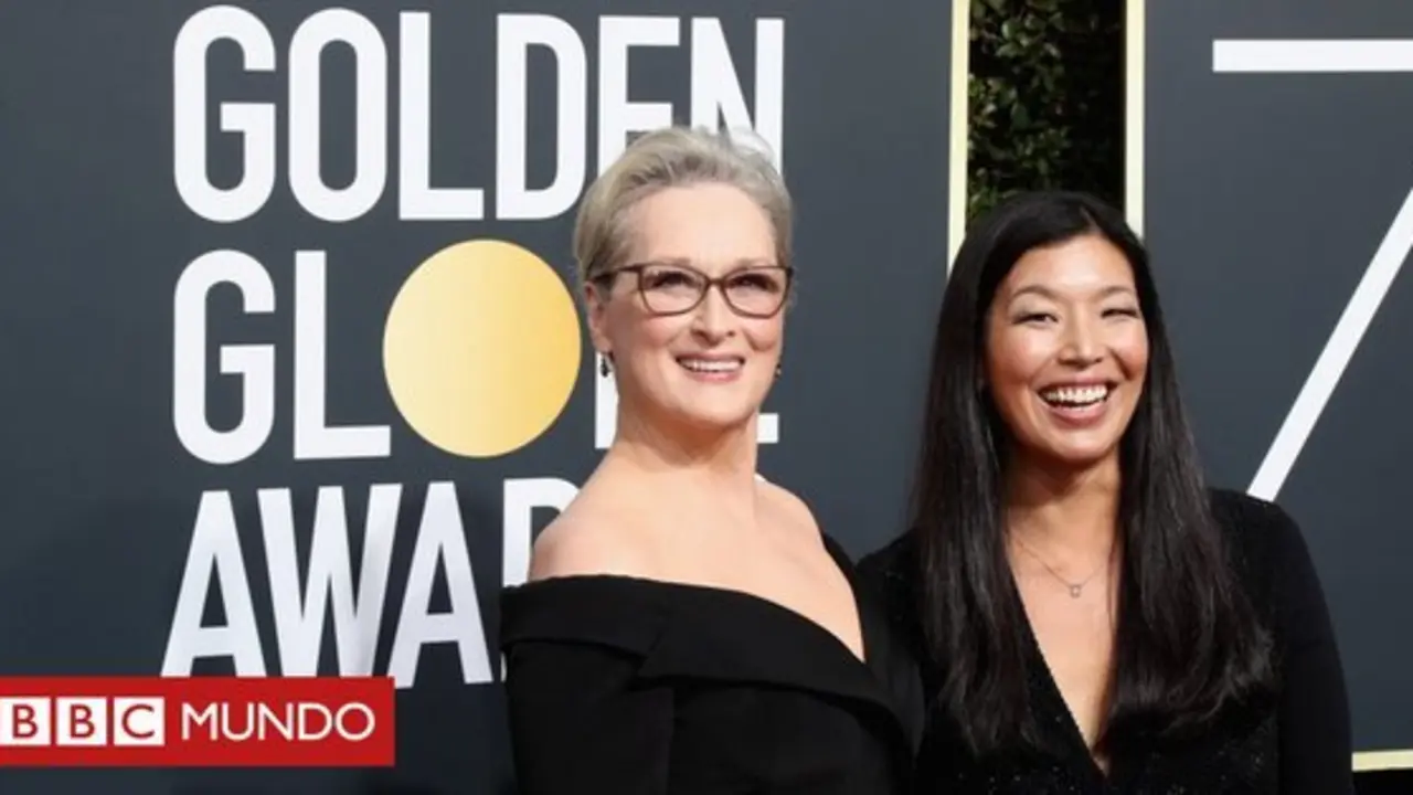 Actrices vestidas de negro se alzaron contra el acoso y la violencia hacia las mujeres. / BBC