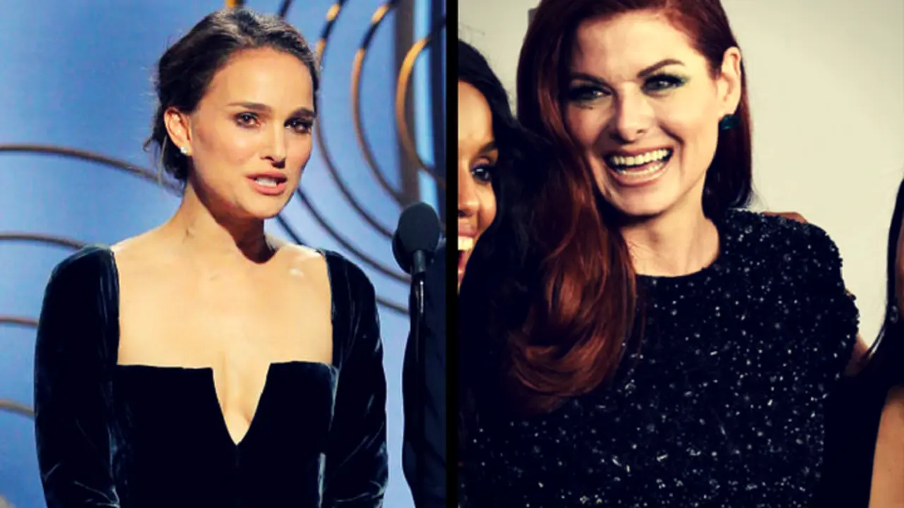 Natalie Portman, actriz; y Debra Messing, actriz. RR SS.