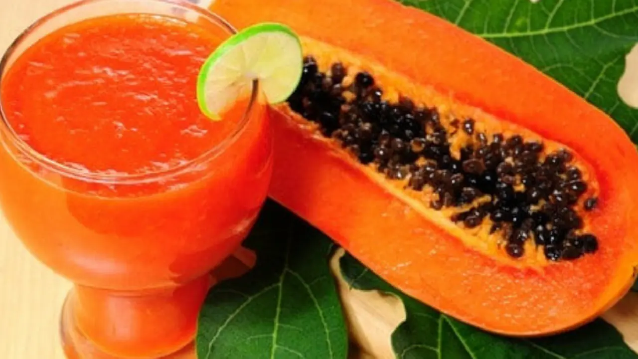Jugo de papaya. RR SS.