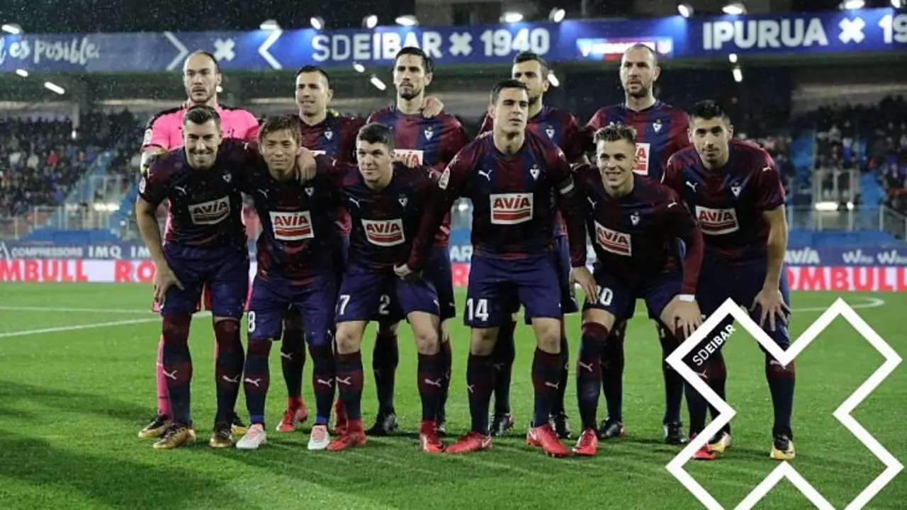 Jugadores del Eibar. / Twitter