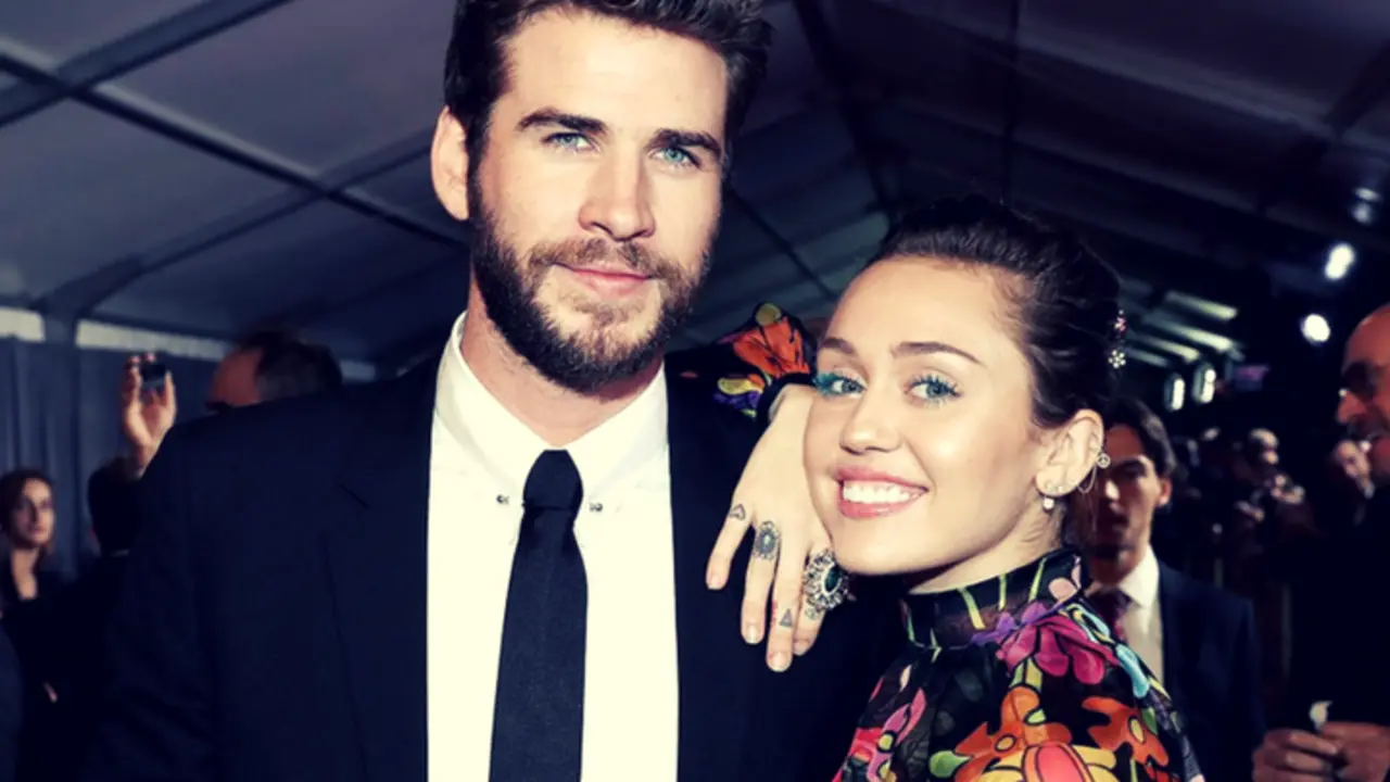 miley cyrus and liam hemsworth.