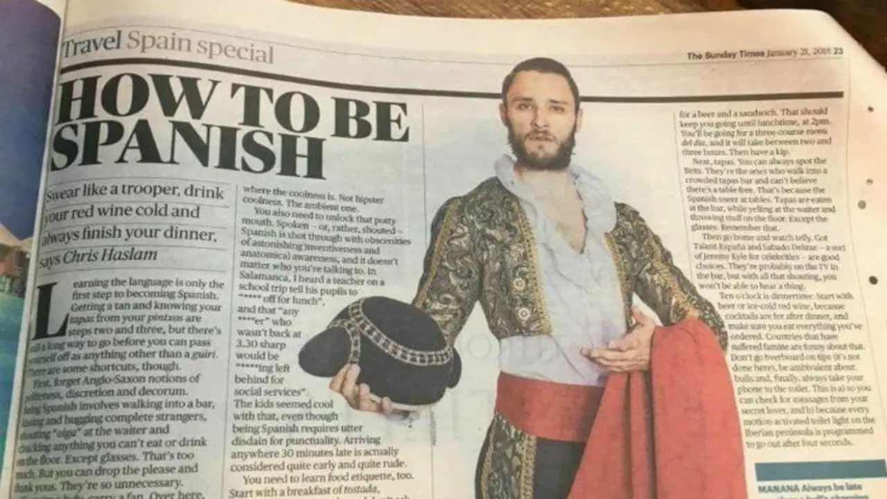 C&oacute;mo ser espa&ntilde;ol, especial del diario The Sunday Times. Twitter
