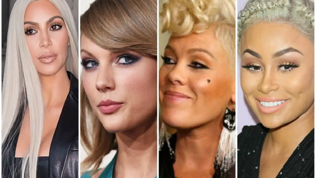Kim Kardashian, celebridad; Taylor Swift, cantante; Pink, cantante; Blac Chyna, empresaria. RR SS